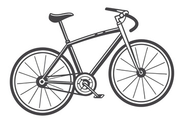 Obraz premium Stylized Outline of a Bicycle bike cycling