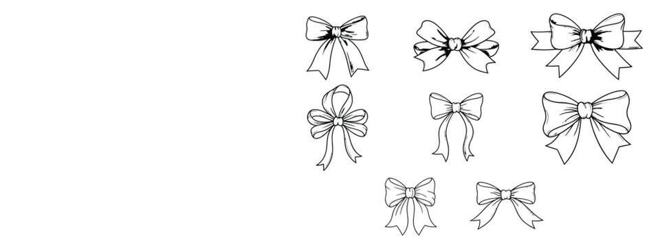 Pookie hair band vector set