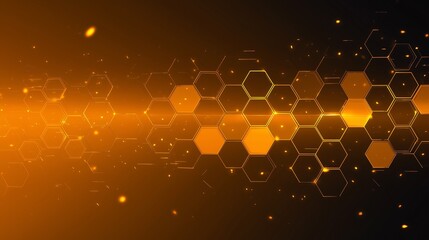 Yellow tech background