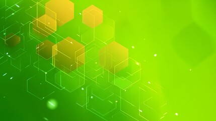 Green and Yellow tech background
