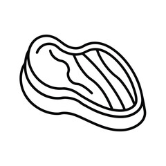 Vector illustration of isolated fresh fruit and vegetable drawing with a slice of bread and a cartoon apple