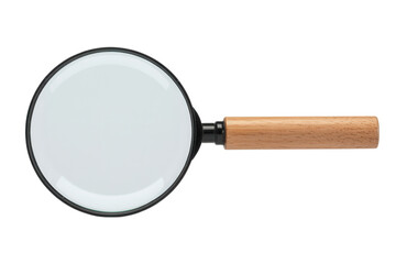 Enhance your perspective with this classic magnifying glass featuring a natural wood handle perfect for detailed investigations, research, or adding a touch of vintage charm to your projects