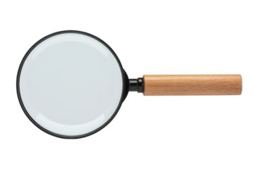 Enhance your perspective with this classic magnifying glass featuring a natural wood handle perfect for detailed investigations, research, or adding a touch of vintage charm to your projects