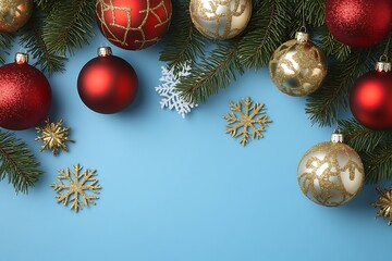 christmas balls and decorations