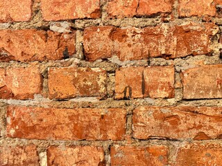 textured background of old brick. High quality photo