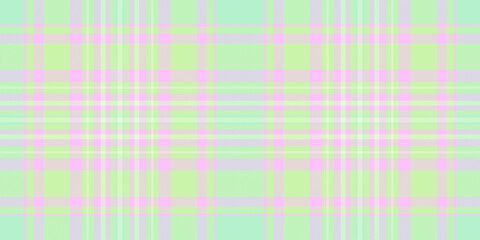Wear pattern tartan fabric, canvas vector textile seamless. Dining room check texture plaid background in light and green colors.
