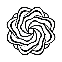 Abstract floral vector rose tattoo design illustration pattern