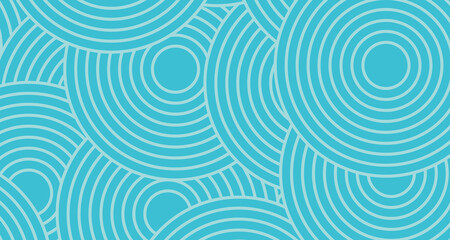 abstract sea blue round waves background