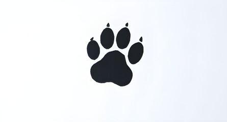 paw, print, black, animal, footprint, trace, step, mark, claw, pads, shape, silhouette, vector, icon, graphic, emblem, symbol, stamp, pattern, track, trail, pet, dog, cat, wolf, bear, tiger, leopard, 