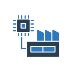 Microchip Factory Icon