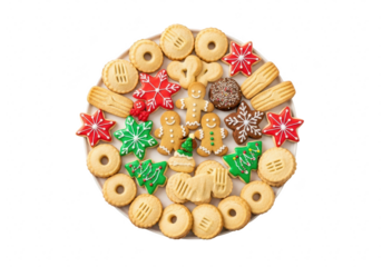 A cute cartoon mouse with big eyes peeking from a festive red and white striped christmas stocking, adorned with a sprig of green holly and red berries, isolated on white background isolated on transp