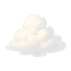 PNG Fluffy cloud watercolor illustration.