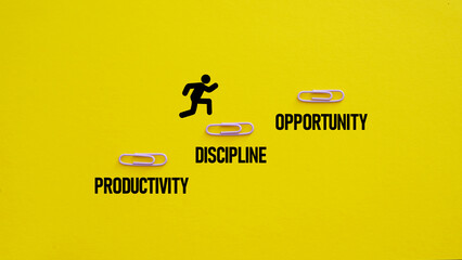 Productivity, discipline, and opportunity as three keys to success