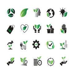Eco symbol icons