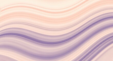 Obraz premium Soft pastel swirls of lavender and peach create a gentle flowing abstract background