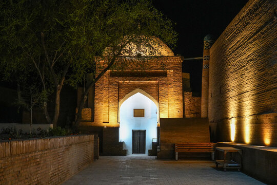 Sayid Allauddin Mausoleum, One of the Oldest Shrines in Ichan Kala, the Old Town of Khiva in Uzbekistan, Central Asia