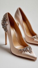 Obraz premium Elegant High Heels With Embellishments Perfect for Formal Occasions and Special Events