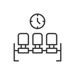 Waiting Room Seats Icon
