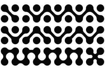Diagonal metaball connected circles shape. Abstract nerve cell dots or computer nano net . Metaball Set. Vector Connect Circle Shapes. Abstract Geometric Dots.