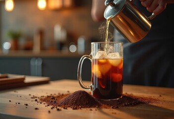 French Press Brewing Process Culinary Journey Aroma Exploration