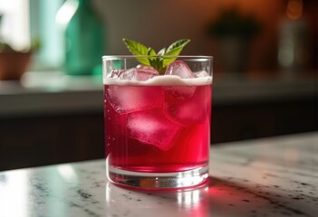 Persuasive Beetroot Elixir Interior Shot Radiant Ambience Stunning Artistry Rich Pigment Juxtaposition