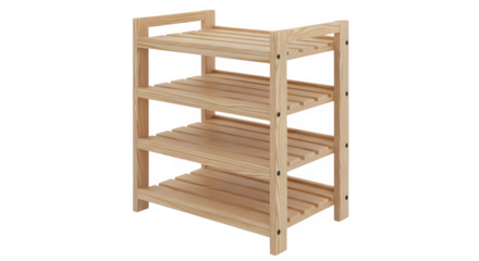 Organize your space with this versatile wooden shelving unit, perfect for storage, display, and creating a tidy home with natural warmth