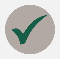 Minimalist Green Check Mark 3D Icon