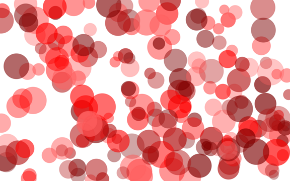 A mesmerizing background featuring a multitude of red circles scattered across an isolated on transparent background, creating a dynamic and visually appealing effect
