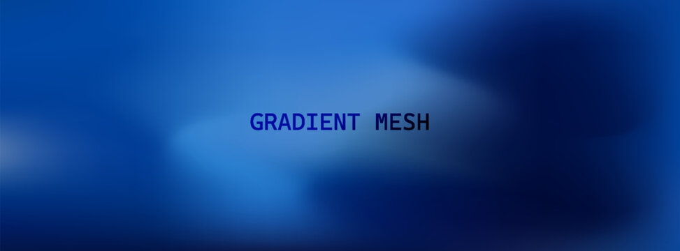 Abstract dark blue gradient background. Dark scene with curved waves of smoke or fog reflecting soft light, Black drop cool feeling of cold and cool underwater water.