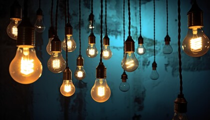 lamps hanging the wire