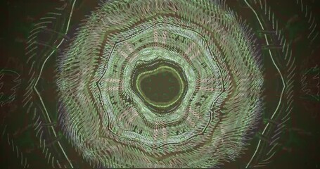 Colorful tunnel video loop showing dynamic patterns and shapes for visually captivating screensaver display