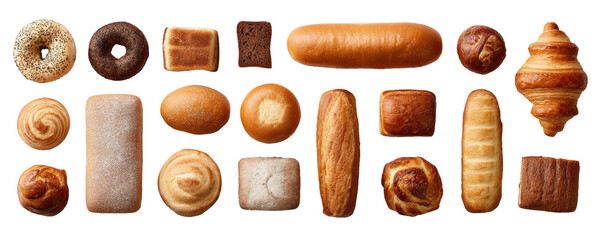 Assorted baked goods, various shapes and types (1)