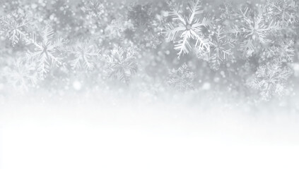 Snowflakes background with a gradient from gray to white.
