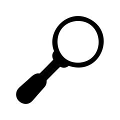Magnifying glass icon symbolizing search and discovery Vector, illustration
