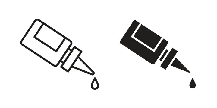 eye drop icon on white background. Stock vector icon