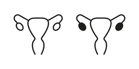 Gynecology icon on white background. Stock vector icon