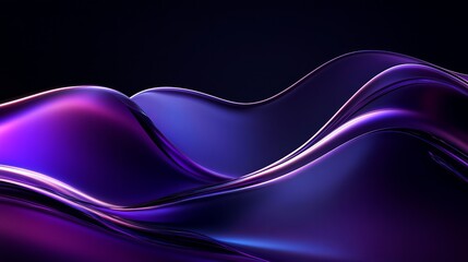 Stunning purple waves shimmering with light, a dynamic modern background for digital art, design and technology projects creating a futuristic feel