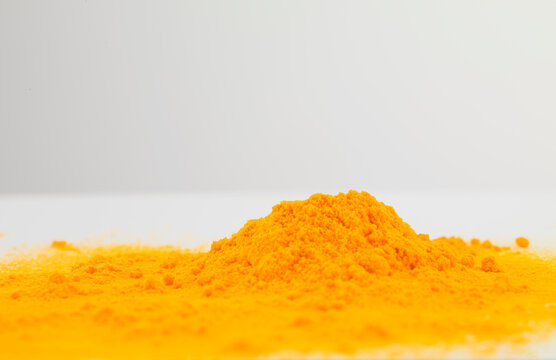 Still life of a pile of turmeric