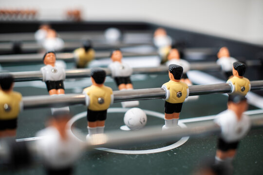 Table football in an office situation