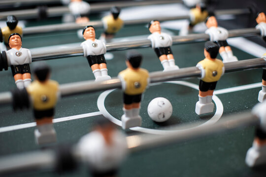 Table football in an office situation