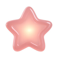 PNG Glossy pink star illustration