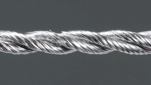 Medium shot focusing on twisting and bending motions of an aluminum shape memory alloy rod demonstrating its adaptive and resilient characteristics under mechanical stress