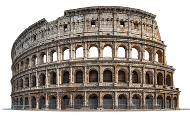 Fototapeta premium Ancient Roman Colosseum, full facade