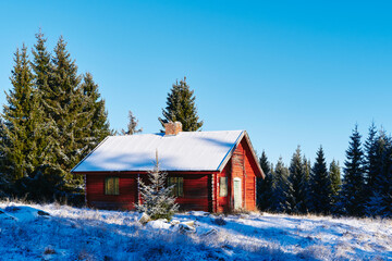 abandoned summer farm in the hills