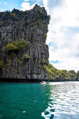 kayaking in the lagoon