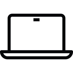 Laptop Computer Device Line Icon