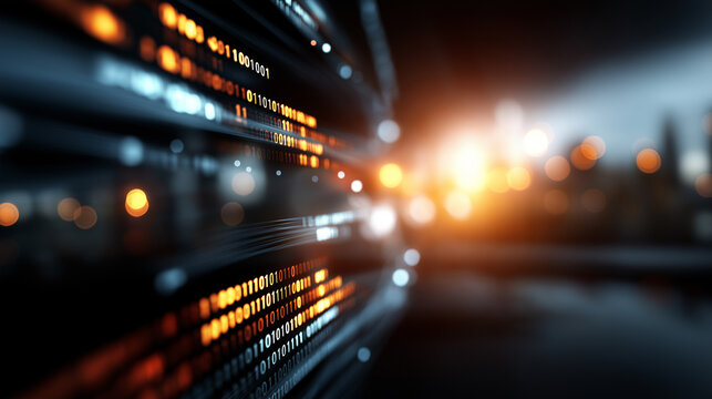 Large scale linguistic framework data interpretation visualization defocused abstract background AI processing architecture massive model operations computational linguistics