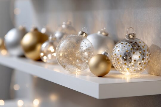 Colorful glass beads lined up on a reflective white surface creating a bright display