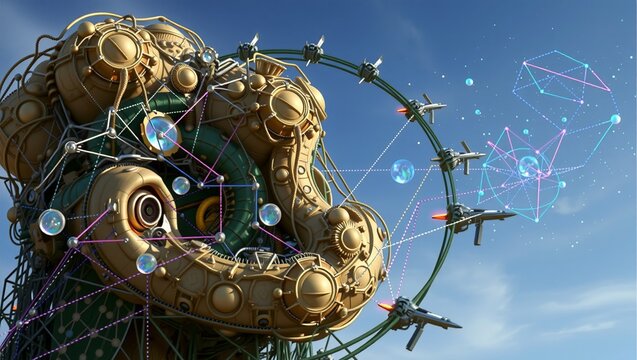 Steampunk Sci-Fi Fusion Fantasy - Powered by Adobe