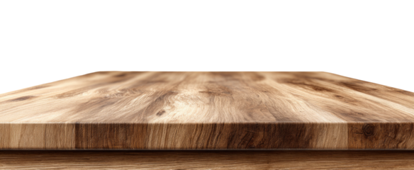 Close-up of a light brown wooden tabletop